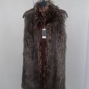 Faux Fur Vest Size M